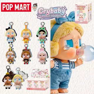 POP MART CRYBABY Crying Again Series – Vinyl Face Plush Blind Box, Cute Character Figures, Birthday Toy Gifts for Kids