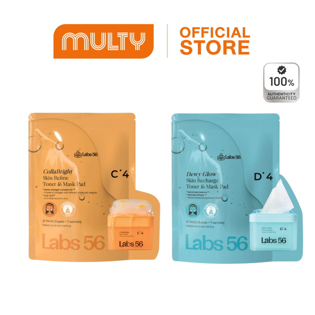 Labs56 Toner & Mask Pad (Travel size|1 ห่อ 21 แผ่น) โทนเนอร์แพด