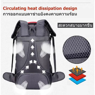 กระเป๋าเป้เดินทางใบใหญ่ ความจุ 60L/40L กระเป๋าเป้สะพายหลัง กันน้ำ ใส่ของได้เยอะ สําหรับเดินทาง ตั้งแคมป์
