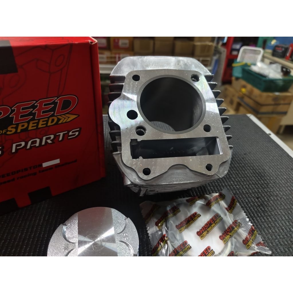 เสื้อสูบ+ลูกทรงCBR หัวcnc แหวน,สลัก15 ไฮสปีด ขนาด66mm.เสื้อยาว71.5มิล ปอกยาว28.5มิลใส่W125ได้ทั้งหัวฉีด,คาบิว