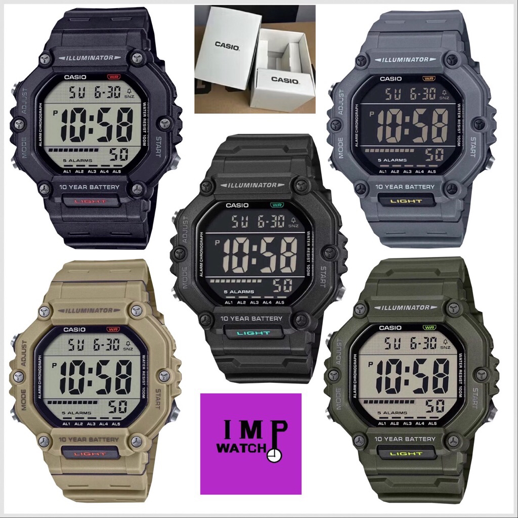 CASIO นาฬิกาข้อมือ AE-1600H-1AV AE-1600H-8BV AE-1600H-5AV ของแท้ประกัน Cmg 1 ปีรุ่นใหม่ล่าสุด