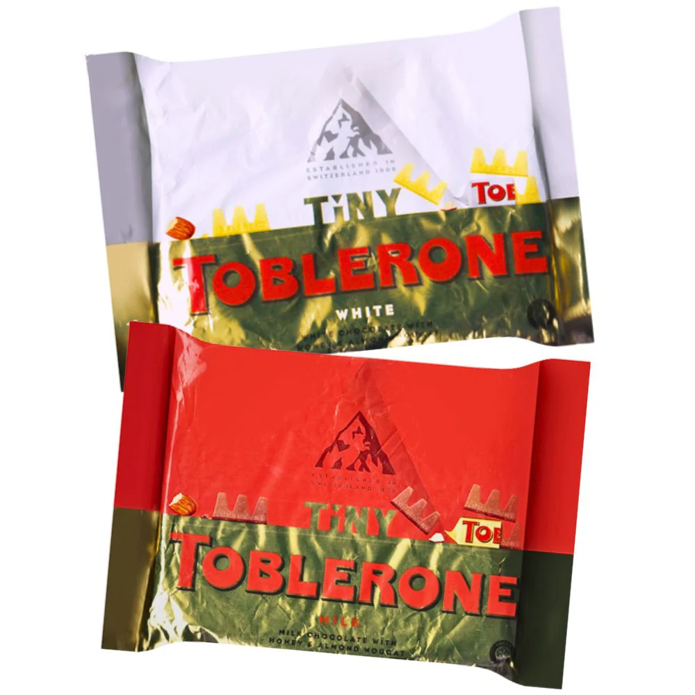 Toblerone Tiny Chocolate 30 ชิ้น/ถุง น้ำหนัก 240 กรัม มี 5 รสชาติ  สินค้าจากสวิตเซอร์แลนด์