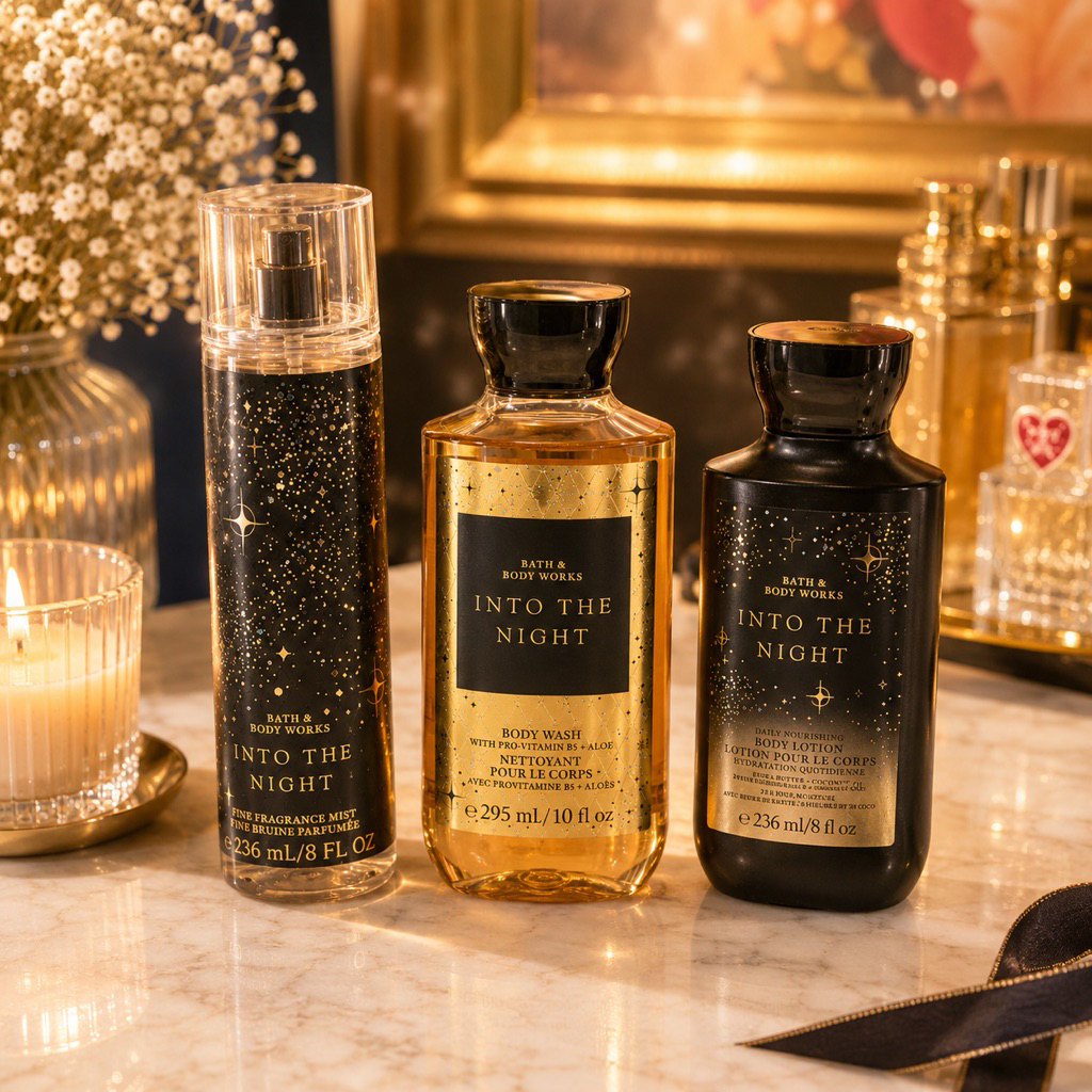 (แจกส่วนลด) BATH AND BODY WORKS กลิ่น INTO THE NIGHT บาธ แอนด์ บอดี้ เวิร์คส์ ของแท้ ช็อปไทย ฉลากไทย