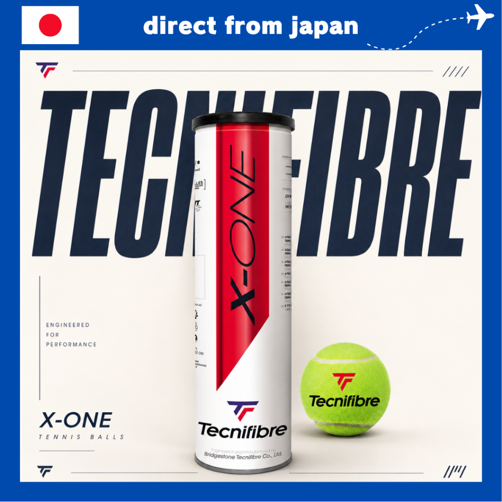 Technifibre X-ONE Tennis Balls – 4 Balls per Can