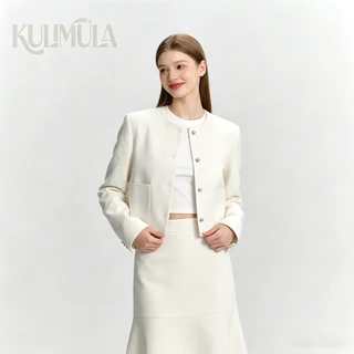 KULIMULA เสื้อเบลเซอร์ผู้หญิง (ได้เฉพาะเสื้อเบลเซอร์)Blazer สไตล์เกาหลี เสื้อครอปเบเซอร์ YD38