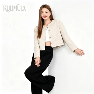 KULIMULA เสื้อเบลเซอร์ผู้หญิง (ได้เฉพาะเสื้อเบลเซอร์)Blazer สไตล์เกาหลี เสื้อครอปเบเซอร์ YD38