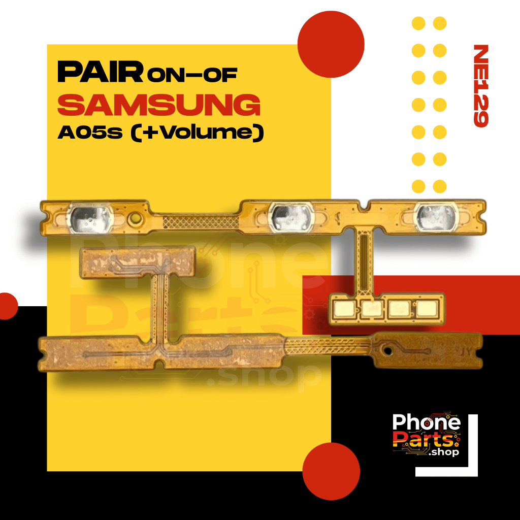 แพรสวิตช์เปิดปิด on–off Samsung A05s (+Volume)