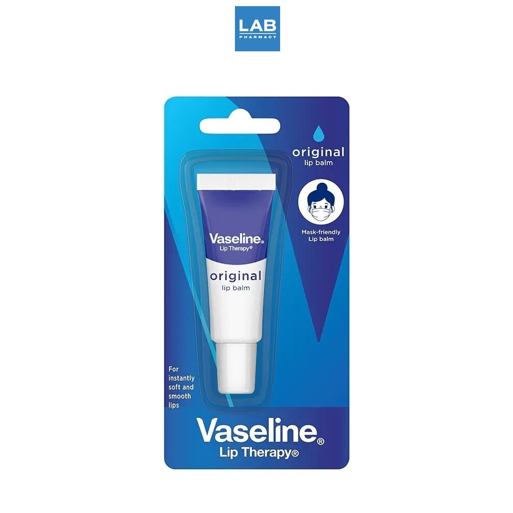 Vaseline Lip Therapy Original Lip Balm 10g.  วาสลีน ลิป เธอราพี ออริจินัล ลิป บาล์ม ขนาด 10 กรัม
