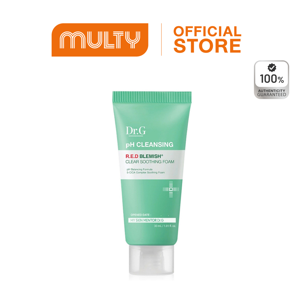 Multy Dr.G PH Cleansing R.E.D Blemish Clear Soothing Foam 30ml ดร.จี โฟมล้างหน้า
