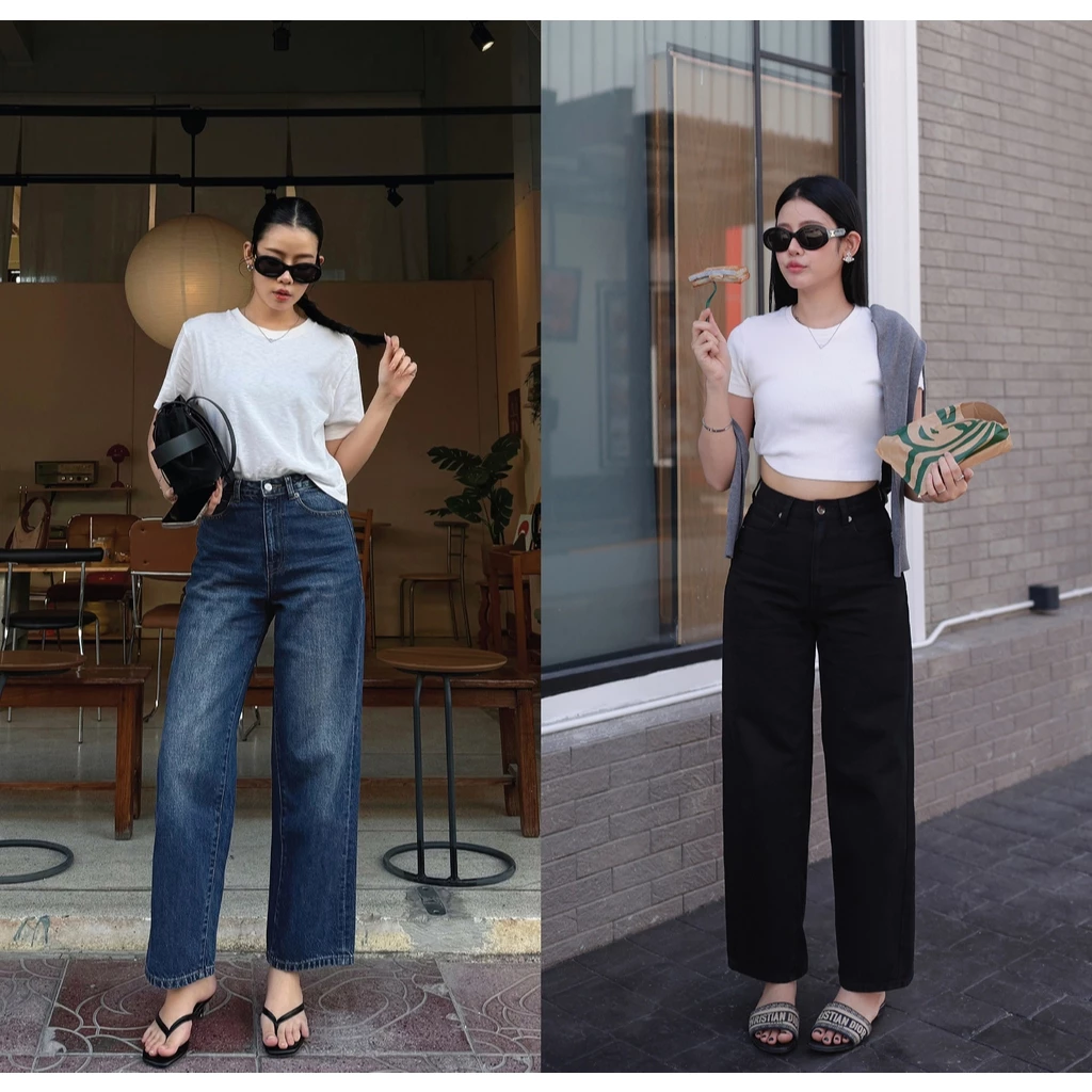 MABEL JEANS -มี 2 สี : N7085 INK BLUE,N7091 BLACK - NUMBERSEVEN