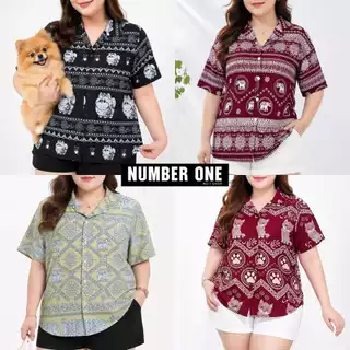 เสื้อ A ฮาวายNo.1Shopพลัสไซส์plussizeใส่ได้ทั้งหญิงทั้งชาย ผ้าไหมญี่ปุ่นนุ่มสบายNCT DREAM