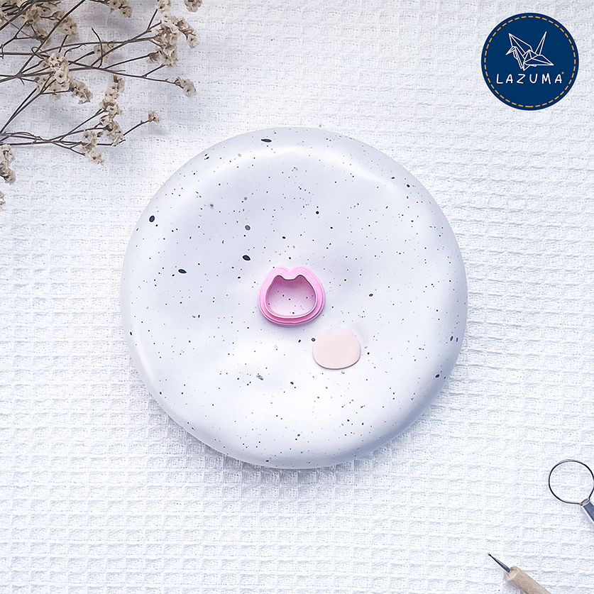 Polymer Clay Cutter | แม่พิมพ์ตัดดินโพลิเมอร์ | Cat face | รูปทรงหน้าแมว A