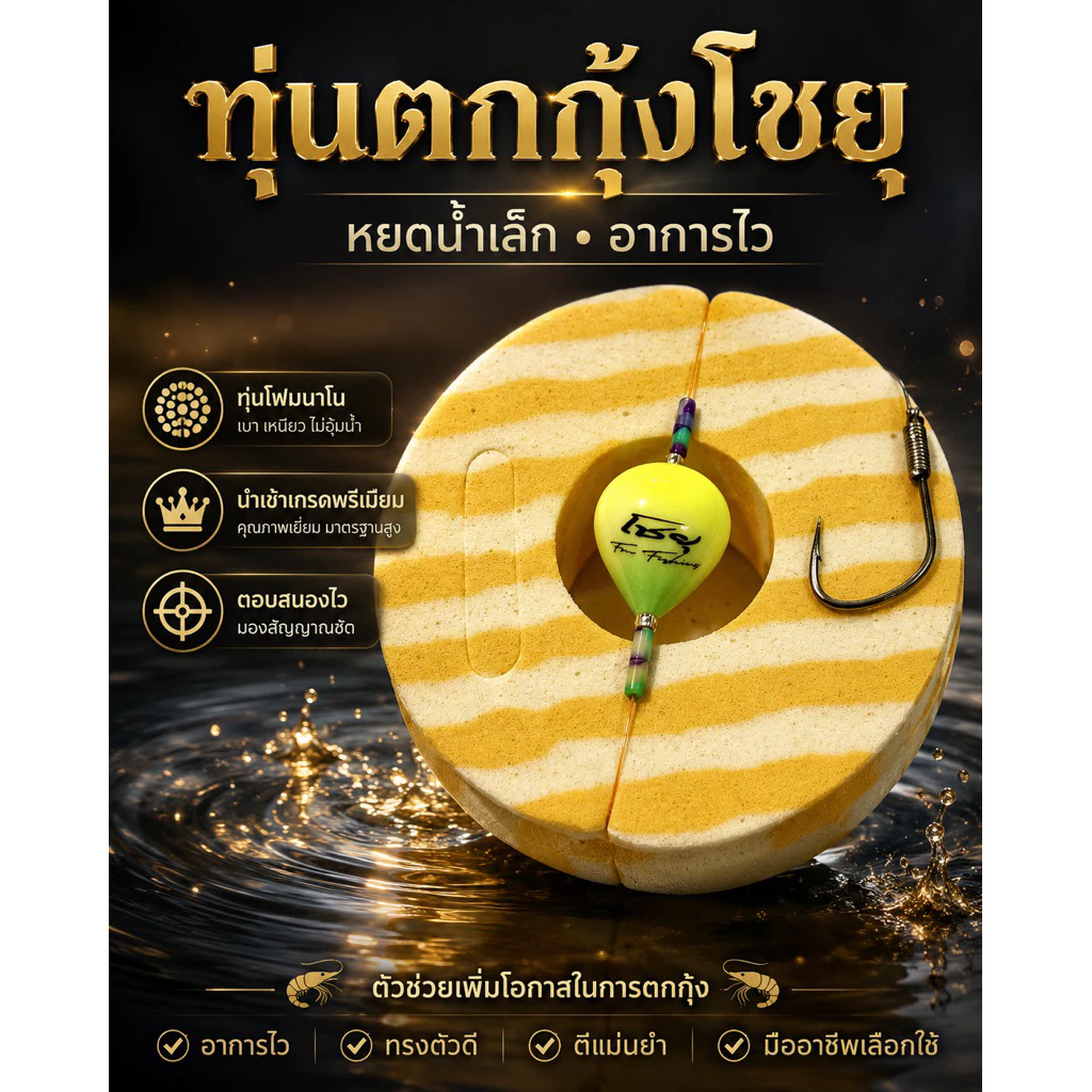 ทุ่นตกกุ้ง โชยุ รุ่นอาการไว เกรดไต้หวัน thumbnail 9