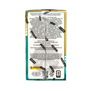 การ์ดสะสมฟุตบอล 2025-26 Panini Donruss Road to FIFA World Cup Soccer Hobby Blaster Box (Pink Swirl)