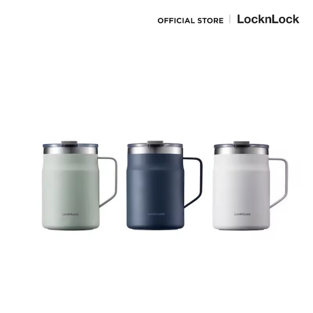 ล็อกแอนด์ล็อก แก้วเก็บความ เย็นสเตนเลส 475 มล. สีขาว/เขียวมิ้น/สีNavy