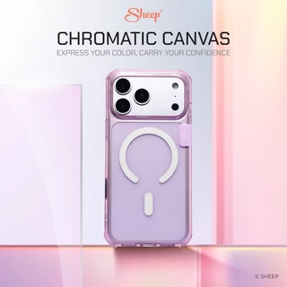 [Sheep Chromatic Canvas For iPhone&Samsung] เคสใสสำหรับไอโฟน13/14/15/16/17 Series และS25U S26U เคสชาร์จแม่เหล็กกันกระแทก