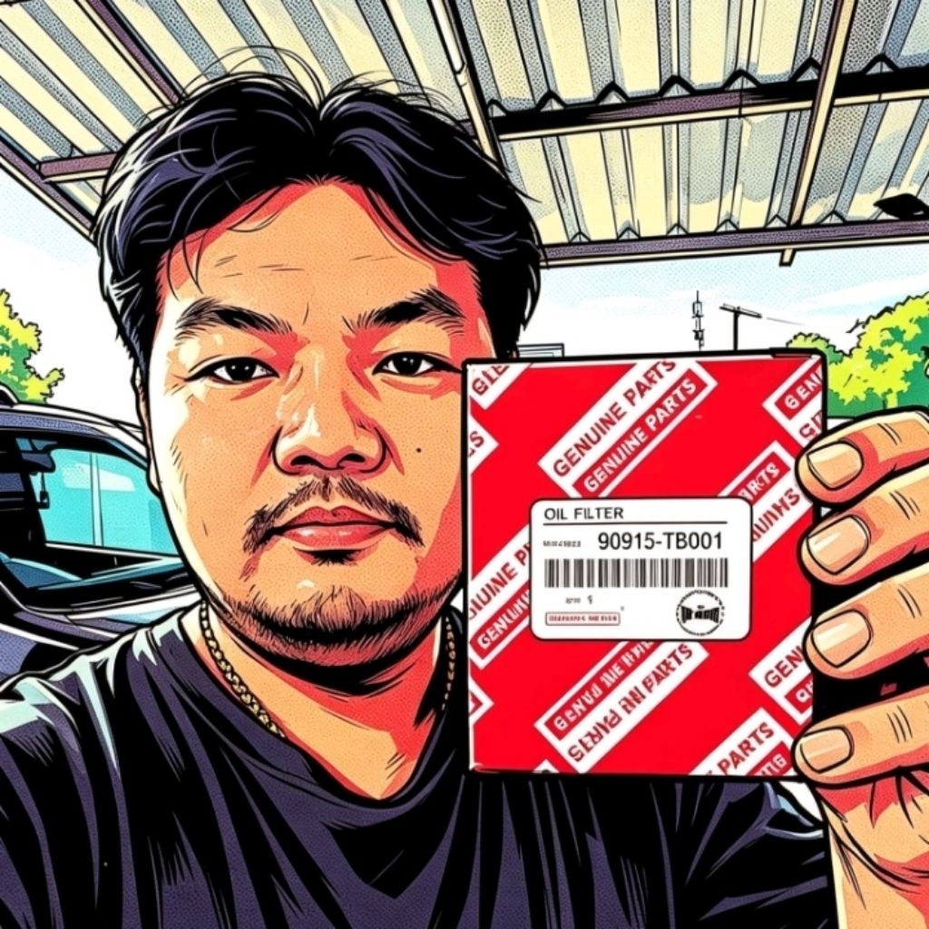 กรองเครื่อง / กรองน้ำมันเครื่อง Toyota  เครื่องดีเซล 90915-TB001 (มีเก็บเงินปลายทาง)