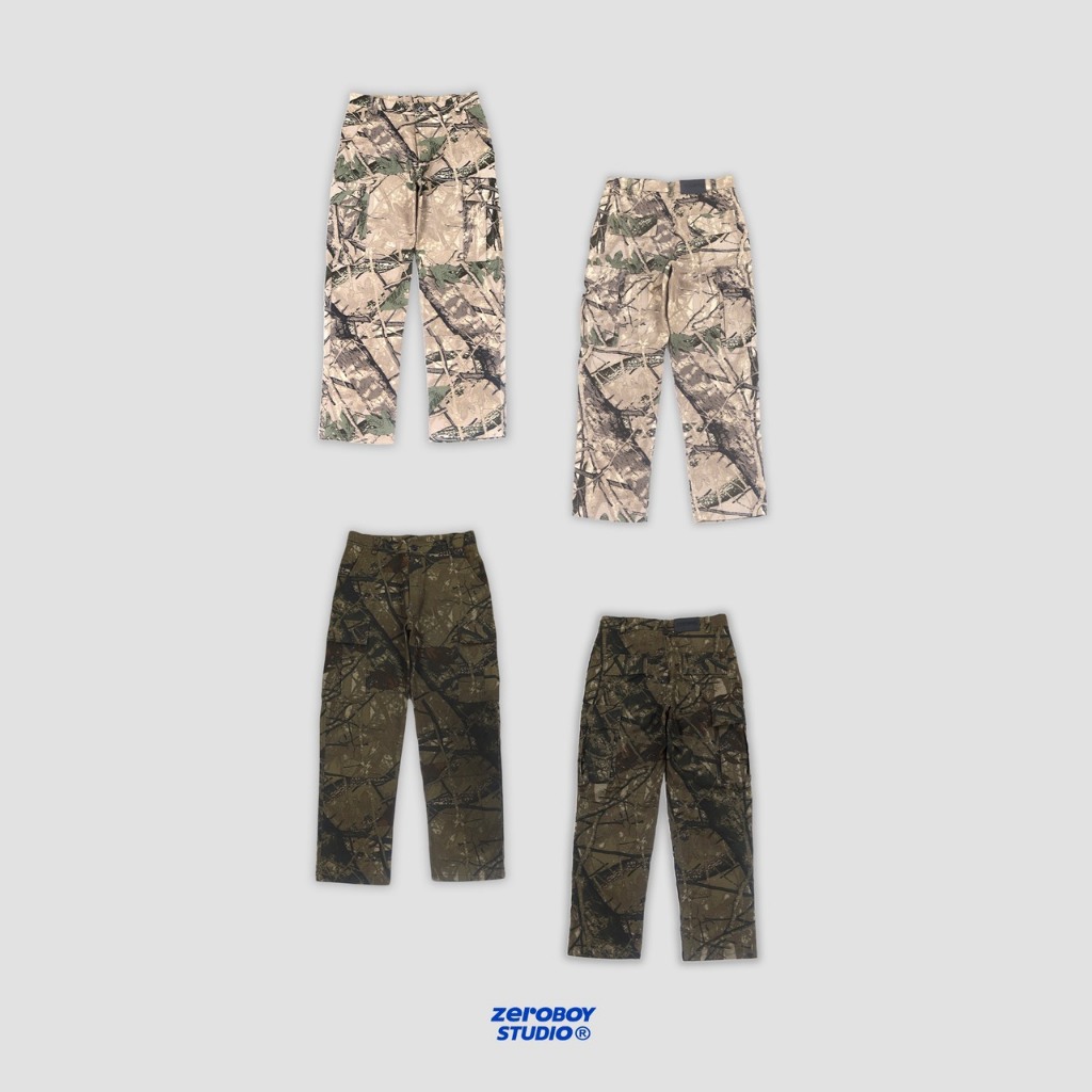 ZEROBOY - Realtree Camo Pants กางเกงขายาวคาร์โก้ลายต้นไม้
