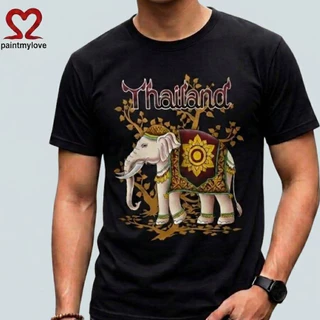 paintmylove เสื้อยืดผู้ใหญ่ เสื้อThailand งานสกรีนแท้ลายช้าง ผ้าcotton100%(เป็นของฝากอย่างดี) ใส่สบาย