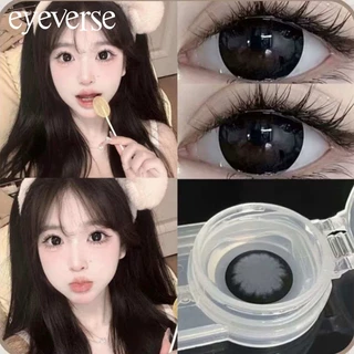Eyeverse คอนแทคเลนส์สีดำ 16mm ขยายดวงตาให้โต ใช้ได้ 6 เดือน การมองเห็นปกติ ซีรีย์ซุปเปอร์ไซส์ เลนส์สี
