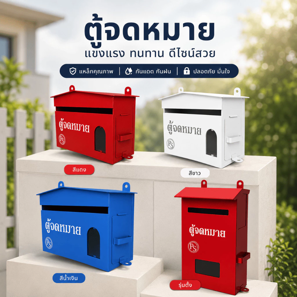 กล่องรับจดหมาย✉️ ตู้ไปรษณีย์📨 ตู้จดหมาย [ส่งเร็ว🚛] 🔥โปรโมชั่น‼️
