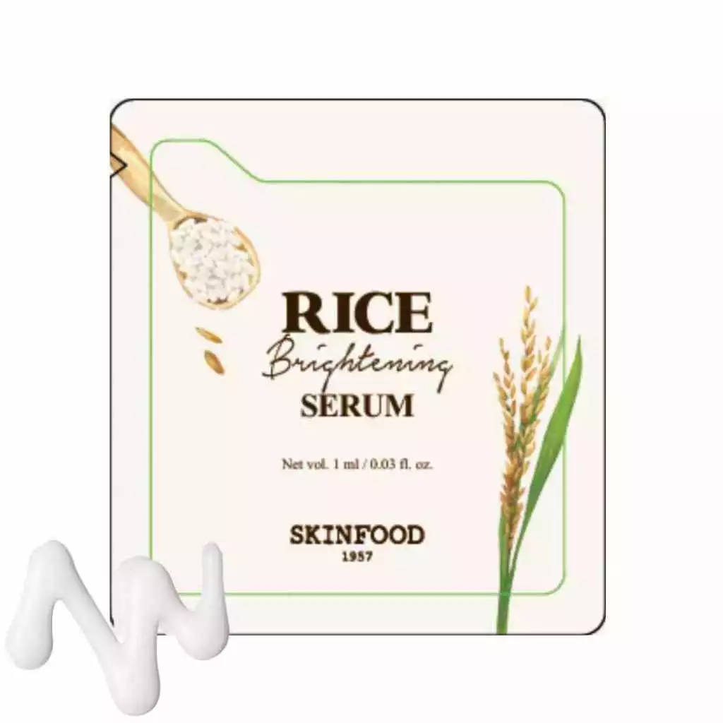 [NOT FOR SALE] SKINFOOD Rice Brightening Serum 1 ml. สินค้าขนาดทดลอง