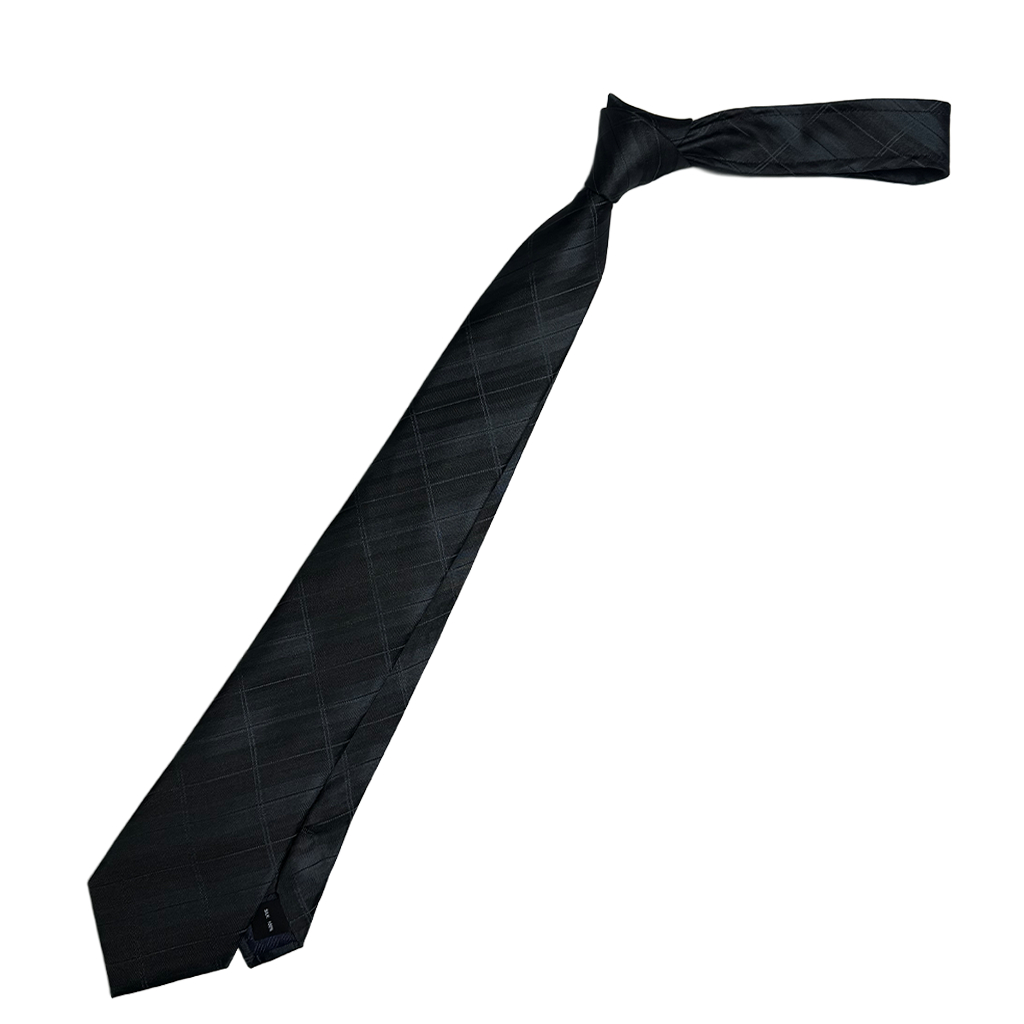 SUIT SELECT ربطة عنق كاروهات — رمادي وأخضر ووردي — صورة 3