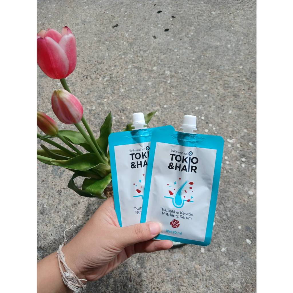 Tokio & Hair Tsubaki & Keratin Nutrients Serum ซอง20มล