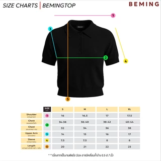Bemingtop1109(S-XL)-BMG Classic Polo Shirt - เสื้อโปโลไหมพรมแขนสั้น ดีไซน์เรียบคลาสสิค