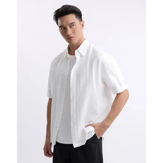 DAPPER เสื้อเชิ้ตแขนสั้น Textured Weave Shirt มี 2 สี [BCS/605LJ]