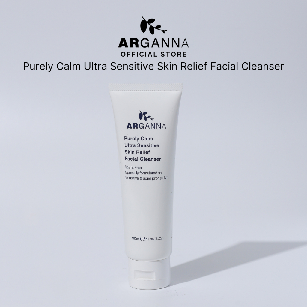 𝗔𝗥𝗚𝗔𝗡𝗡𝗔 𝗣𝘂𝗿𝗲𝗹𝘆 𝗖𝗮𝗹𝗺 𝗨𝗹𝘁𝗿𝗮 𝗦𝗲𝗻𝘀𝗶𝘁𝗶𝘃𝗲 𝗦𝗸𝗶𝗻 𝗥𝗲𝗹𝗶𝗲𝗳 𝗙𝗮𝗰𝗶𝗮𝗹 𝗖𝗹𝗲𝗮𝗻𝘀𝗲𝗿 เจลล้างหน้าอาร์แกนสูตรใหม่ อ่อนโยน ช่วยปลอบประโลมผิว