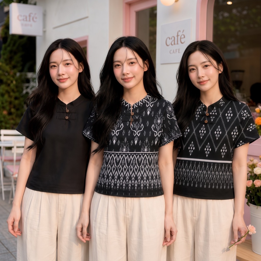 ต้องมี!! เสื้อพิมพ์ลายคมชัดขาว-ดำ คุมโทนมินิมอล แมทช์ง่ายกับกางเกงทุกทรง