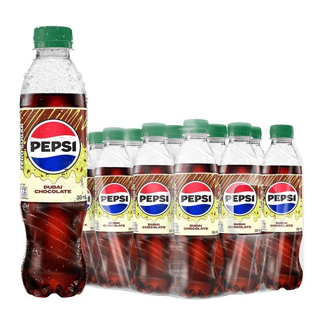 เป๊ปซี่ เครื่องดื่มน้ำอัดลม ไม่มีน้ำตาล กลิ่นดูไบช็อคโกแลต 345 มล. x 12 ส่งด่วน ส่งไว ได้รับของภายในวัน