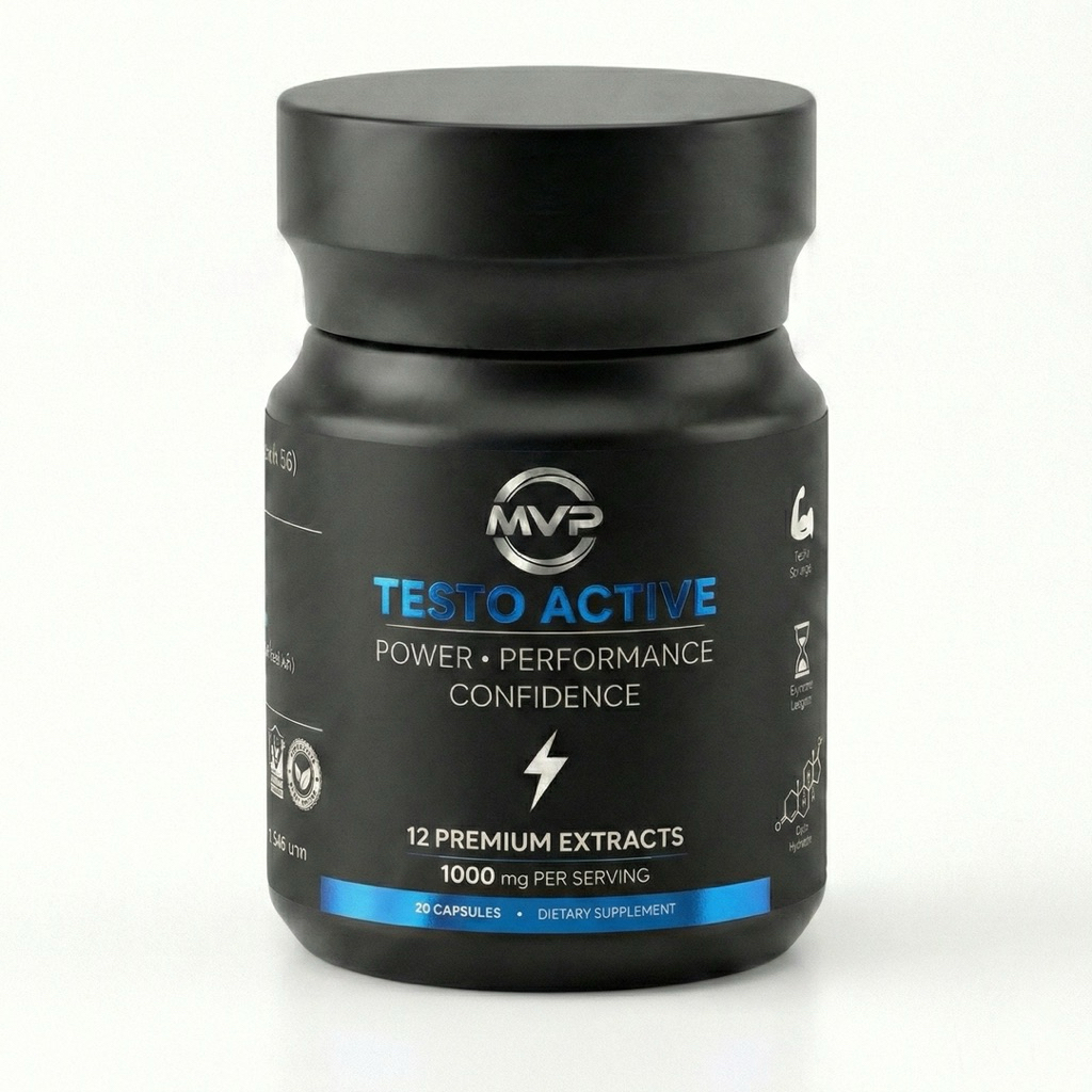 เอ็มวีพี แอ็คทีฟ MVP testo active อาหารเสริมสำหรับผู้ชายวัย 40