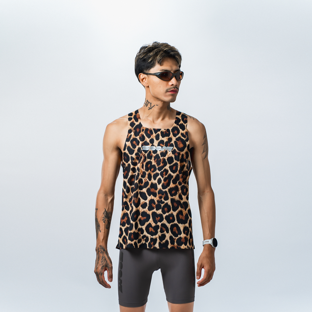 Boomsport Running-Urban Leopard Tank Top เสื้อกล้ามผู้ชาย