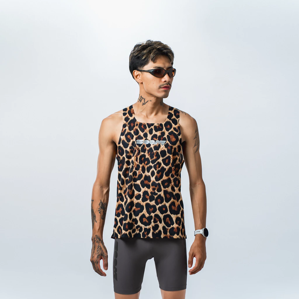 Boomsport Running-Urban Leopard Tank Top เสื้อกล้ามผู้ชาย