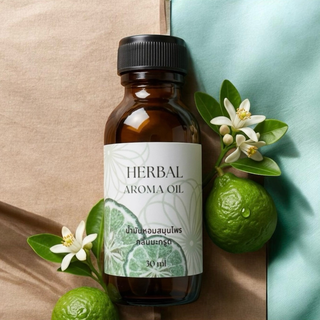 น้ำมันหอมสมุนไพร กลิ่นอโรม่า แบบขวดเติม ขนาด 30 ml กลิ่นหอม เย็น สดชื่น ผ่อนคลาย