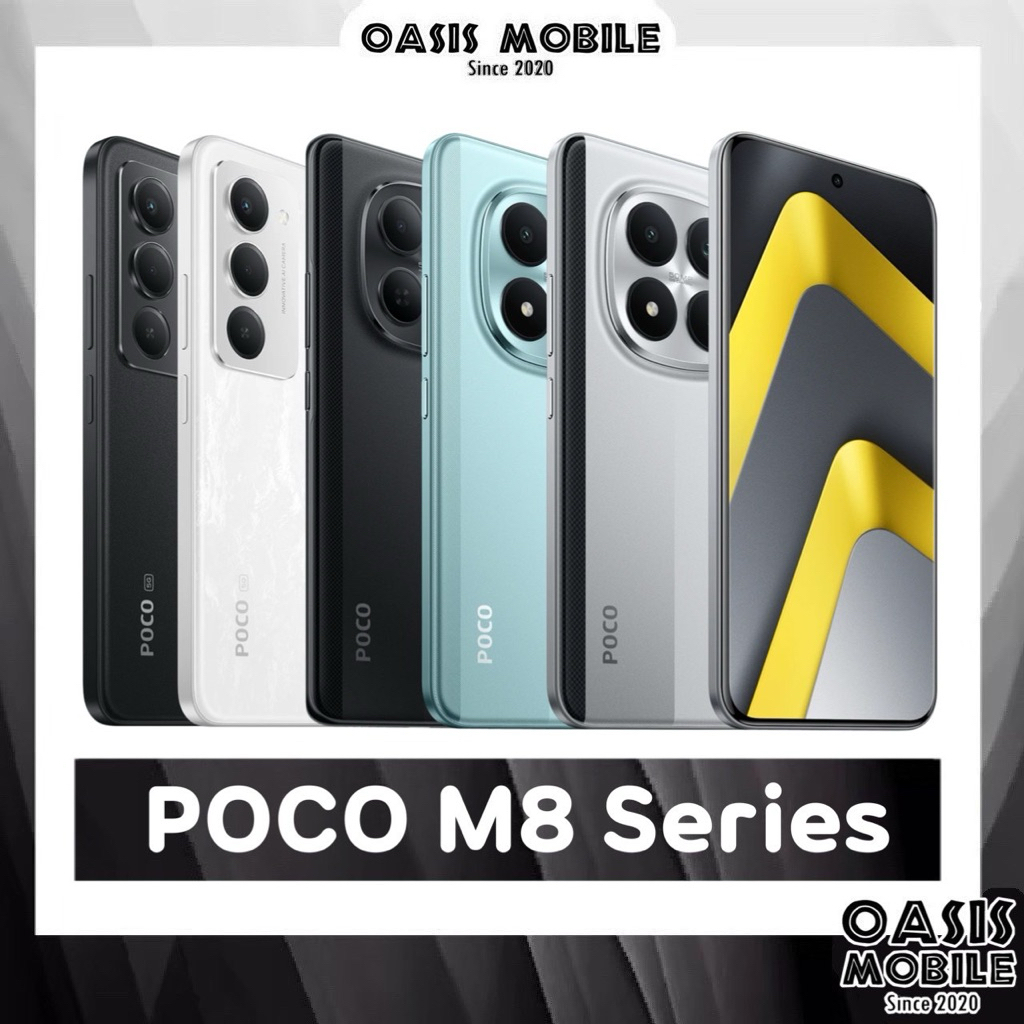 ใหม่ POCO M8 Pro 5G ชิป Snapdragon 7s Gen 4 จอ 6.83“ AMOLED กล้อง 50MP แบต 6,500 mAh ศูนย์ไทย by OASIS