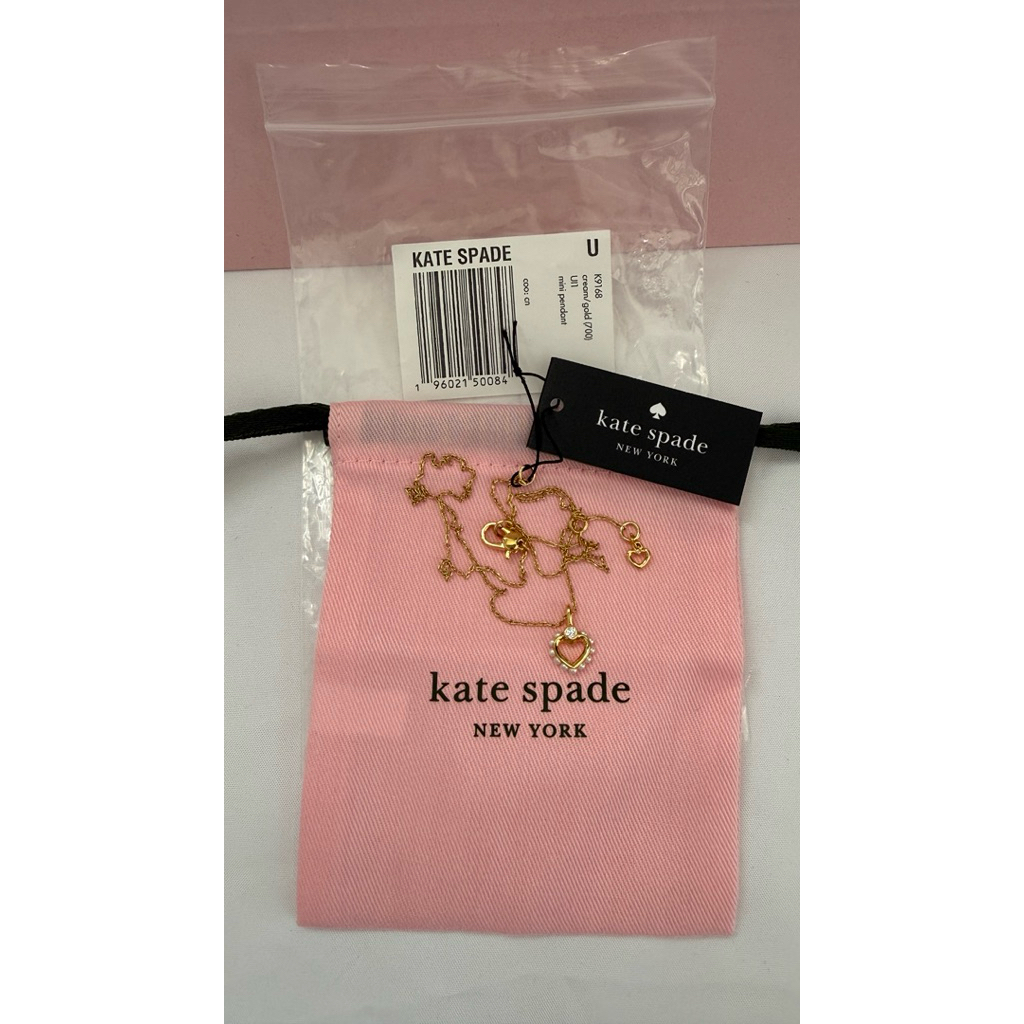 Kate spade Shining Spade Pearl Mini Pendant สีGold