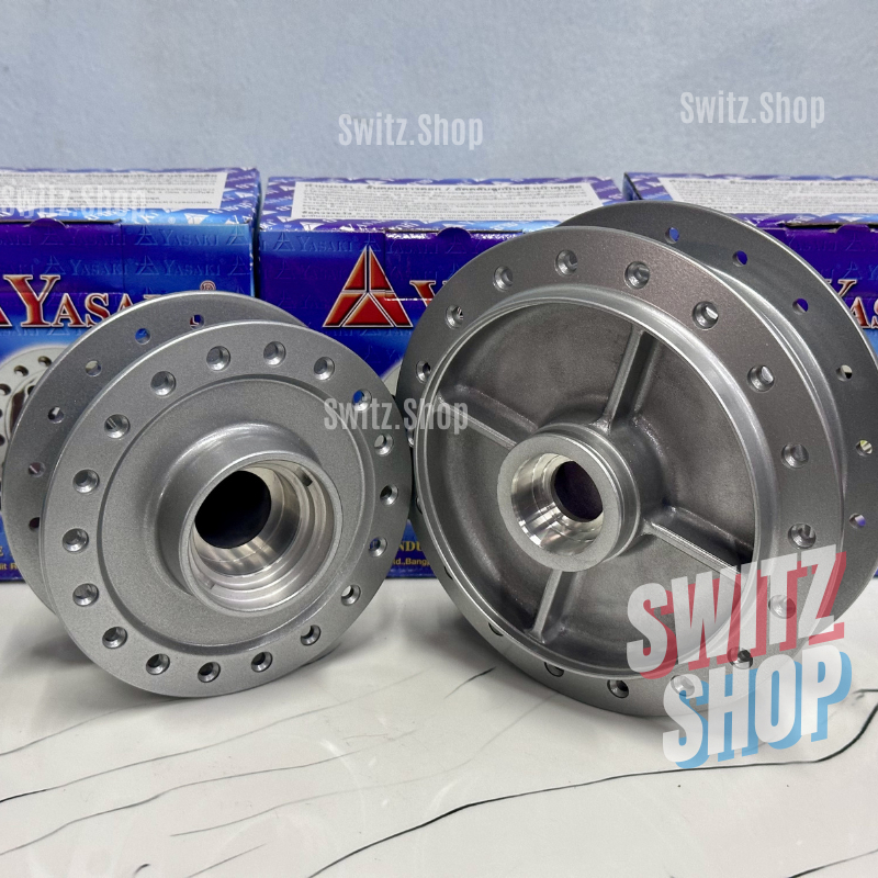 ดุมเวฟ125R เวฟ125X เวฟ100S-Ubox จานเบรค4รู Yasaki หน้า+หลัง(1คู่)