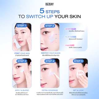 ซีซีเบสโมจิแบบซอง Mochi CC Bluring Base SPF50+ PA++++