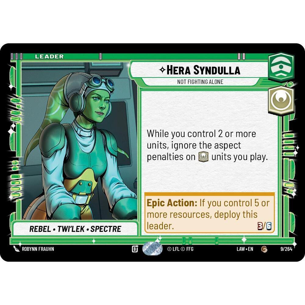Hera Syndulla - Not Fighting Alone - A Lawless Time (LAW) Star Wars: Unlimited TCG