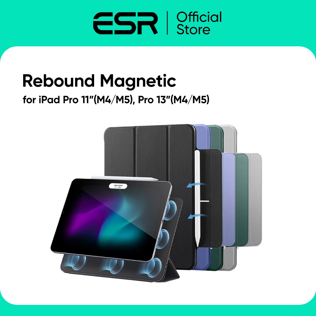 ESR เคสสำหรับ iPad Pro 11" (5th/2024) / Pro 13" (7th/2024) รุ่น Rebound Magnetic