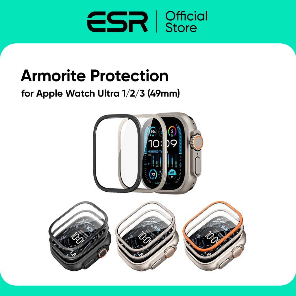 ESR ฟิล์มกระจกสำหรับ Apple Watch Ultra 3 / 2 / 1 (49mm) รุ่น Armorite Protection