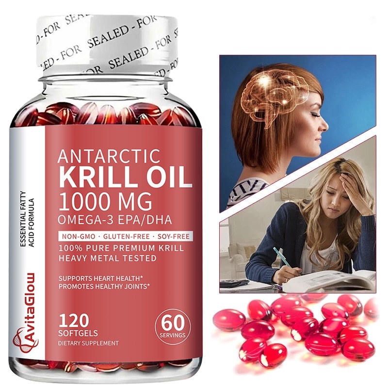 Antarctic Krill Oil | น้ำมันคริลล์แอนตาร์กติก มีโอเมก้า 3 EPA DHA บำรุงข้อต่อ หัวใจ สมอง และเสริมภูมิคุ้มกัน