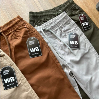 กางเกงขาจั้มเด็ก Jogger ผ้าดี ทรงสวย ใส่ได้ทั้ง ชาย/หญิง WB 2-14Y 📌(ส่งจากไทย🇹🇭)