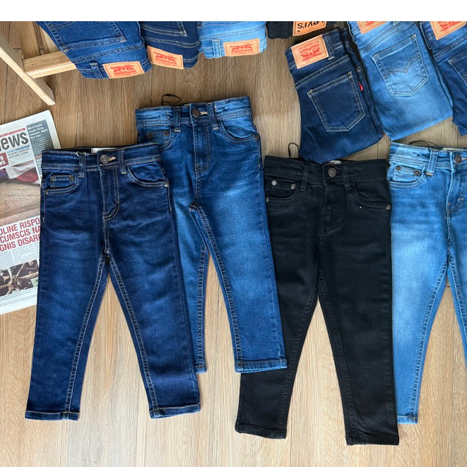 กางเกงยีนส์ ขาเดฟ ทรงสวย ผ้านิ่มยืดใส่สบาย เด็ก 2-12Y 🔰สินค้าคุณภาพดี(ส่งจากไทย🇹🇭)