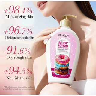BIOAQUA Body Lotion โลชั่นบำรุงผิวกาย 400ml. กลิ่น Strawberry Cake / Donut Cheese / Coconut Tiramisu