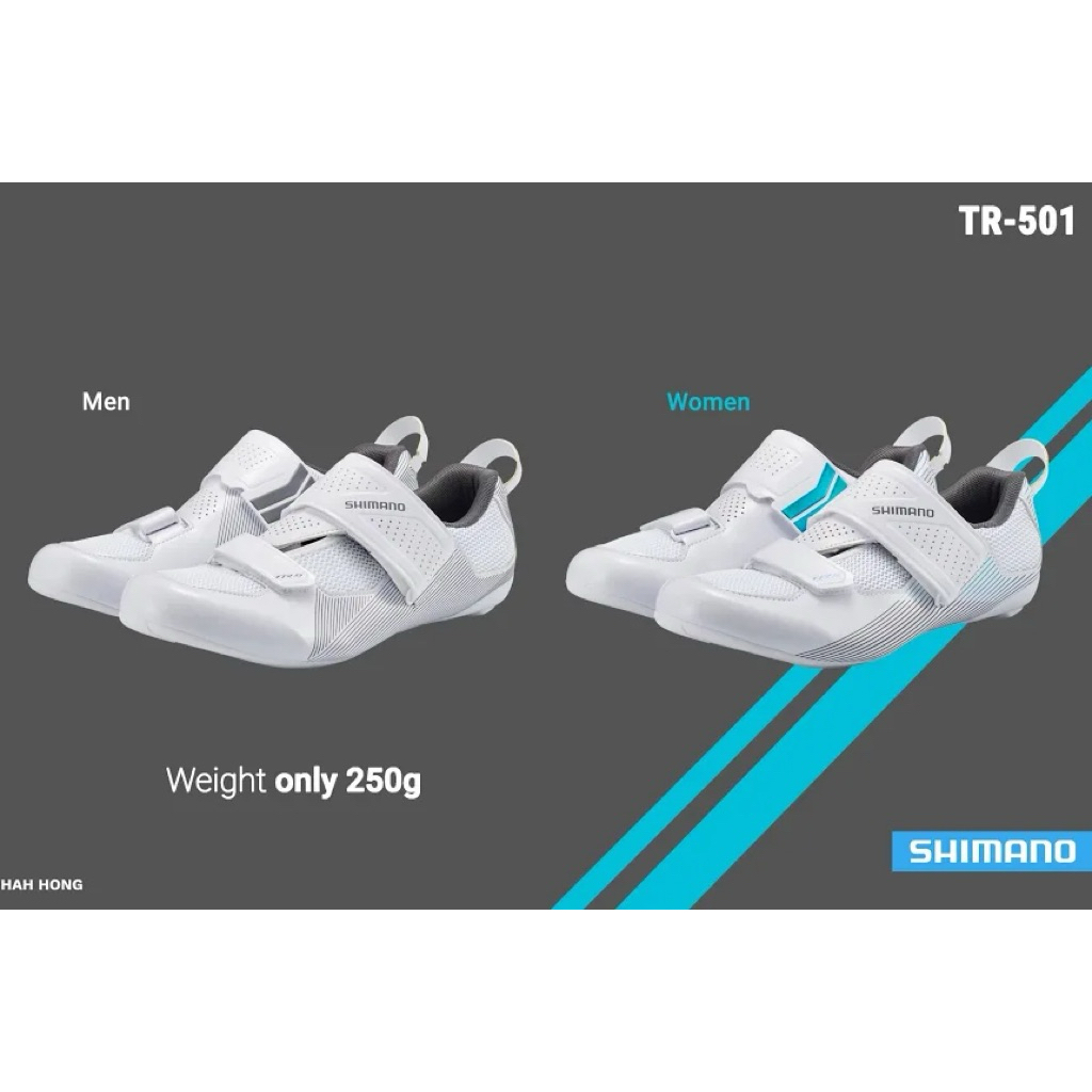 รองเท้าปั่นจักรยานเสือหมอบ และ ไตรกีฟา Shimano TR501 ของแท้ราคา ไม่เกิน 1500
