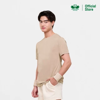 ห่านคู่ Active Dry Performance T-Shirt เสื้อยืดคอกลม สีน้ำตาลอ่อน